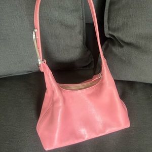 Pink STAUD leather bag